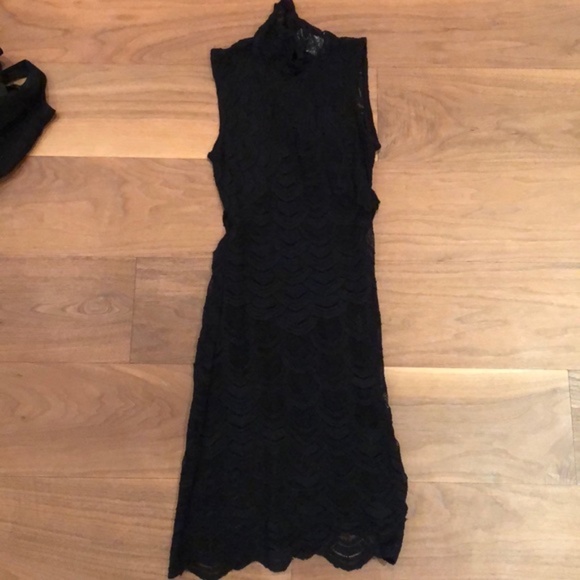 Nightcap Sleeveless Victorian Dress in Black - Picture 4 of 4
